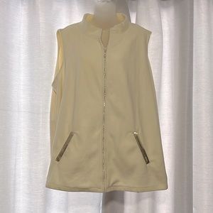 Adorable Fleece Vest with Sparkle Details